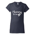 thumbnail image 2 of Wild Bobby, Mommy to Be Pregnancy Reveal Gift Parents to Be, Pop Culture, Women Standard V-Neck Tee, Navy, X-Large, 2 of 3