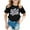 Black, variant on Back To School Shirt Kids Regular Fit Trendy Prints Kindergarten Shirt for Boys Lightweight School Short Sleeve Top
