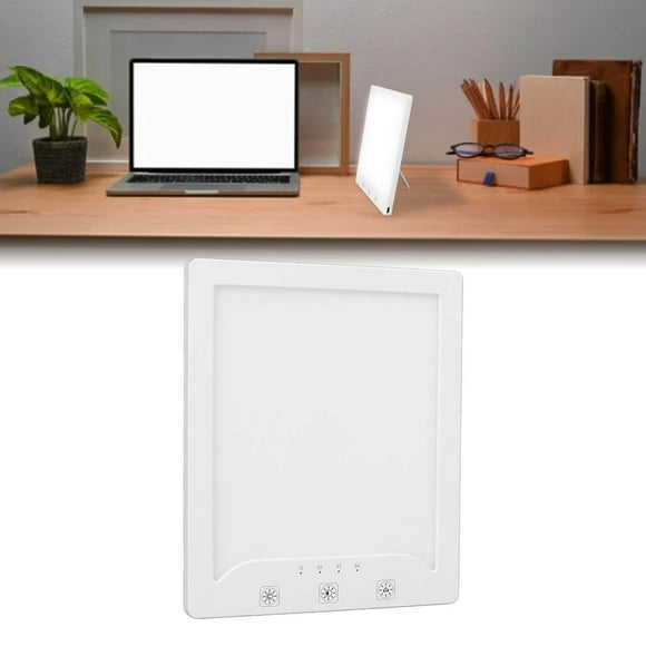 Lámpara De Remedio Ligero Luz Solar Simulada, ABS PC Lámpara De Luz Solar LED Sin Rayos UV Mejora El Estado De ánimo Del Sueño Espectro Completo 10000lx Para Oficina