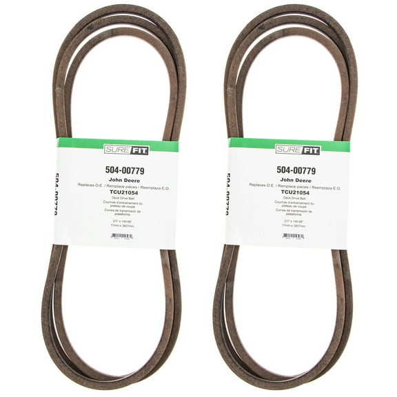 SureFit 150" Deck Belt for John Deere TCU21054 1445 1545 1565 60" Deck 2PK