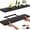 Black, variant on Ballucci 16" Floating Shelves for Wall, 3-Pack with Invisible Brackets, 6" Deep, White
