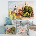 thumbnail image 2 of Designart ' View of Old Polish City Buildings In Nature ' Traditional Canvas Wall Art Print, 2 of 4