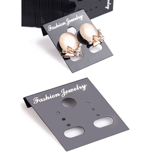 100Pcs Plastic Earring Ear Studs Holder Display Hang Cards Jewelry Accessories