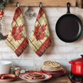 thumbnail image 6 of Canada Kitchen Towels Set of 4, Red Maple Leaf Flag Farmhouse Shabby Wooden Grain Absorbent Dish Towels for Kitchen, Microfiber Hand Towel, Quick Drying Tea Towel for Cleaning Decorative Dishcloths, 6 of 7