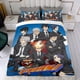 thumbnail image 4 of Renacida Conjunto de sábanas temático, trío de piezas, cómodo y amigable con la piel, diseño único, regalo de decoración para el hogar para familiares, amigos y fans,135cm *200cm, 4 of 6