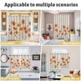 thumbnail image 6 of Orange Spring Floral Kitchen Curtains 84 Inch Length, Summer Botanical Rustic Daisy Grommet Top Bedroom Living Room Curtains, Light Filtering Cafe Curtain Drapes 2 Panels Set 84''x84'', 6 of 9