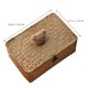 thumbnail image 5 of Cesta tejida de paja con tapa, caja tejida para encimera, caja de regalo multifuncional, 5 of 5