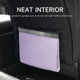 thumbnail image 2 of Magnetic Hanging Car Trash Can, Smart LED Waterproof Garbage Bag for Vehicle Backseat, Multifunctional PU Leather Auto Rubbish Container, Universal for Truck SUV Sedan, Portable Storage Pocket, 2 of 8