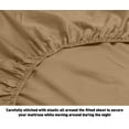 thumbnail image 2 of 1200 Thread Count 100% Cotton Solid Sheet Set (King, Taupe), 2 of 4