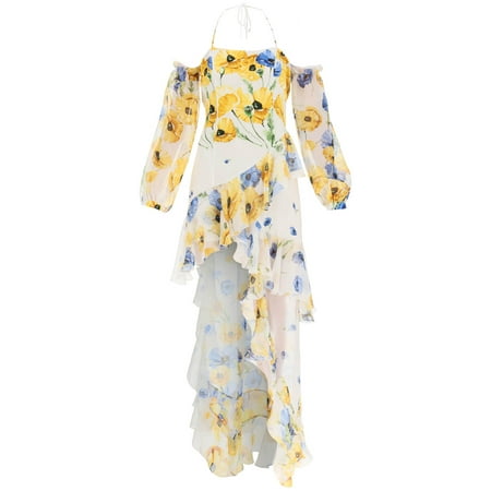 

Raquel Diniz Luna Asymmetric Silk Dress Women