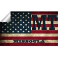 thumbnail image 2 of Missoula MT Montana Missoula County Vintage US Flag Decal Bumper Sticker 3M Vinyl 3" x 5", 2 of 3