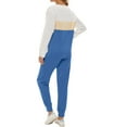 thumbnail image 3 of Fantaslook Womens Color Block Pajamas Crewneck Long Sleeve Lounge Sets Casual Jogger Outfits with Pockets, 3 of 7