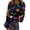 Multicolor(Pumpkin Bat), variant on Halloween Shirts for Women Long Sleeve Slim Fitted Funny Cartoon Ghost Tunic Tops Party Spring Day Crew Neck Ribbed Tee Tops Earthy Yellow L