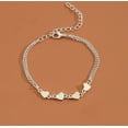 thumbnail image 5 of Fiudx Tobillera de Playa, Pulsera Vintage con Forma de Corazón de Melocotón, Joya de Metal Antialérgica para El Pie, Ideal para Vacaciones de Verano, Regalo para Mujeres y Niñas, Diseño Ligero., 5 of 5