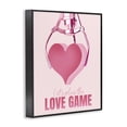 thumbnail image 4 of Stupell Industries Love Game with Heart Typography Painting Black Framed Art Print Wall Art, 24 x 30, 4 of 10