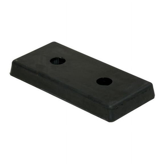 Vestil Dock Bumper,8 in. D,Rubber,Rectangular B-818