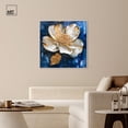 thumbnail image 3 of Lustrous Flower Canvas Elegant Floral Art by Art Remedy, White Frame, 40" x 40", 3 of 7