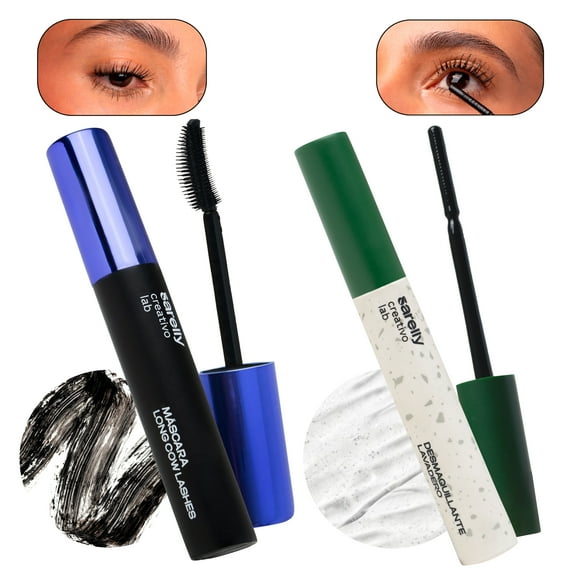 Mascara De Pestañas Waterproof + Desmaquillante De Ojos Sarelly Creativo Lab