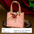 thumbnail image 3 of European Wedding Hand Bags Rivet Simulation Flower Candy  Paper Bag Gift Boxes Aromatherapy Storage Box With Ribbon Card Party, 3 of 7
