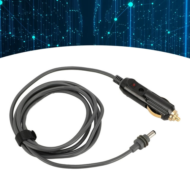 Câble d'Alimentation pour Voiture, 18AWG Allume-Cigare à Cordon DC, Câble Résistant à l'Eau IP68, Utilisation Intérieure Extérieure pour Voitures, Camions, Bus