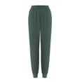 thumbnail image 4 of Women’s Scrub Pants Soft Stretch Cargo with Pockets Loose Fit Consider Sizing Down Green M, 4 of 4