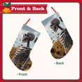 thumbnail image 2 of KLL Sunflower Butterfly Skull for 18" Christmas Stocking Snowman Xmas Stocking Holiday Christmas Decoration Gifts for Family Kids, 2 of 8