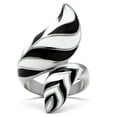 thumbnail image 3 of High polished (no plating) Stainless Steel Ring with No Stone for Women No Stone Stone Color Style TK227 Size 7, 3 of 4