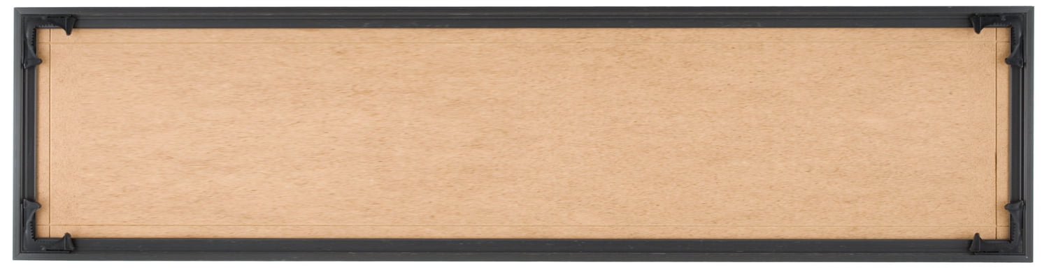 Quadro Frames 8x32 inch Picture Frame, Black, Style P375-3/8 inch Wide Molding