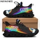 thumbnail image 1 of Zapatos casuales para mujer, diseño de marca, estampado de bandera LGBT Friends, zapatillas planas para hombre, calzado con cordones, zapatos, 1 of 6