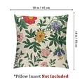 thumbnail image 4 of BANET Set of 2 Embroidered Decorative Throw Pillow Covers Square Pillowcases Cushion for Bedroom Sofa Decor (Flower-C) 22x22in, 4 of 7