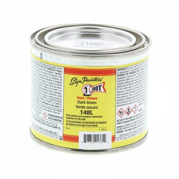 1 Shot Lettering Enamel, 4 oz., Dark Green