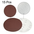 thumbnail image 3 of Uxcell 80 Grits 8-Holes Sanding Discs Hook and Loop Wet Dry Sandpaper Sander Aluminum Brown 15 pcs, 3 of 6