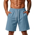 thumbnail image 2 of BRANROY Men's Air Layer Athletic Shorts - Relaxed Fit Gym Shorts for Men with Pockets, Drawstring Elastic Waist, Perfect for Training and Beach,Royal Blue M, 2 of 9