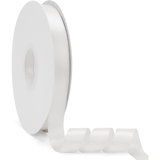 Cinta de raso de doble cara naranja de 1-1/2" x 50 yardas, cinta de color sólido de alta densidad, ideal para manualidades, envoltura de regalos, costura, decoración de bodas y Navidad (1-1/2" x 50 ya