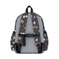 thumbnail image 3 of Multicolor Cat Blue Pattern Cute School Backpack with Padded Back and Adjustable Shoulder Straps 13.4"x11"x4.7", 3 of 5