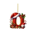 thumbnail image 2 of Christmas 26 Red Letter Pendants, Christmas Tree Pendants, Christmas 26 Letter Decoration, Christmas Decoration, 2 of 7
