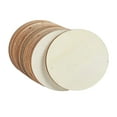 thumbnail image 2 of Unfinished Wood Pieces 4x4 Inch Wooden Slices Squares Circles for 30pcs Round, 2 of 8