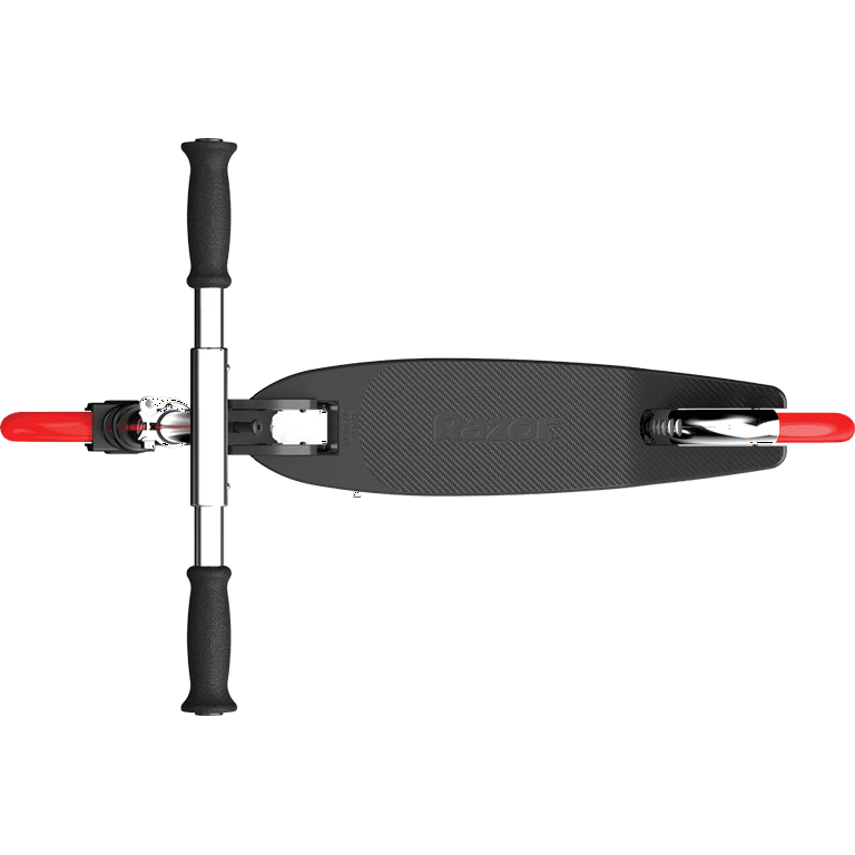 Razor Carbon Lux Kick Scooter - Red/Black, Spoked Large Wheels