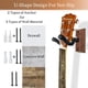 thumbnail image 3 of Soporte de pared para guitarra Onmiwod, madera de acacia, en forma de U, 2 unidades, 3 of 8