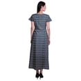 thumbnail image 3 of Moomaya Robe Longue Maxi pour Femmes à Manches Courtes, Robe Formelle/décontractée avec Poches P-TTG, 3 of 6