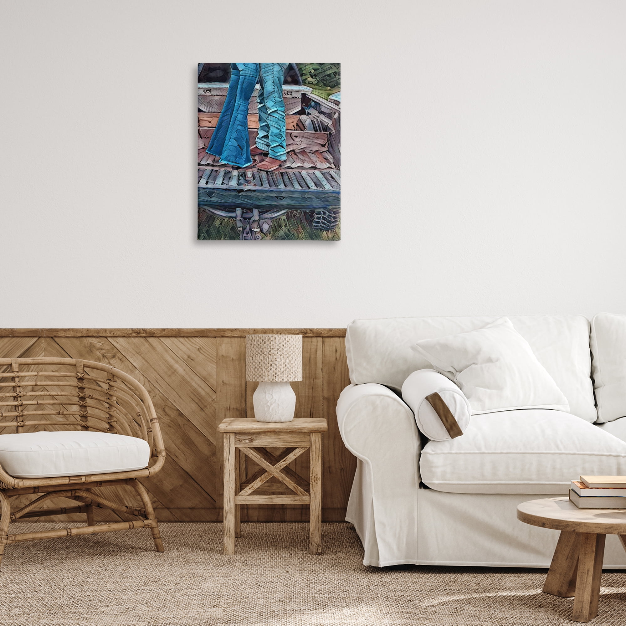 Truck Bed Kisses Canvas Wall Art, design by Jesse Keith
