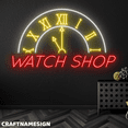 thumbnail image 2 of Craftnamesign Watch Shop Neon Sign, Watch Store Wall Art, Watch Boutiques Wall Decor, 2 of 5