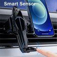thumbnail image 4 of Wireless Charger for Car, Wireless Car Charger Mount for Car Vent 15w Fast Charging Auto- Clamping Car Hands Phone Mount for Smartphone IOS & Android, 4 of 8