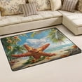 thumbnail image 2 of Ryvnso Cute Star Fish Tropical Palm Area Floor Mats Large Nursery Rugs Non-Slip Carpets Doormat 72" x 48", 2 of 7