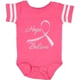 thumbnail image 3 of Inktastic Hope Believe Breast Cancer Ribbon Boys or Girls Baby Bodysuit, 3 of 5