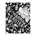 thumbnail image 1 of ERK 1Pcs Easter DIY Colored Blanket An Art And Craft Colored Blanket Featuring Patterns Of Rabbits/eggs/sheep Washable Blanket Suitable For Easter And Family Activities., 1 of 5