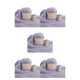 thumbnail image 2 of Yuarrent Juego de ovillos de lana para tejer invierno 50g 20g Gris plateado 5Conjunto, 2 of 6
