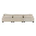 thumbnail image 4 of Lexicon Traverse Upholstered Corduroy Fabric Sofa with Arm Rest in Beige, 4 of 5
