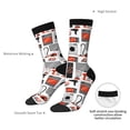 thumbnail image 2 of Yiaed Modern Life Print Great elasticity Crew Socks Sports socks for Men and Women, 2 of 5