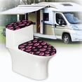 thumbnail image 6 of HELLHERO Toilet Cover Set 2-Piece Washable and Reusable Soft Toilet Seat Cover Adjustable, 6 of 8